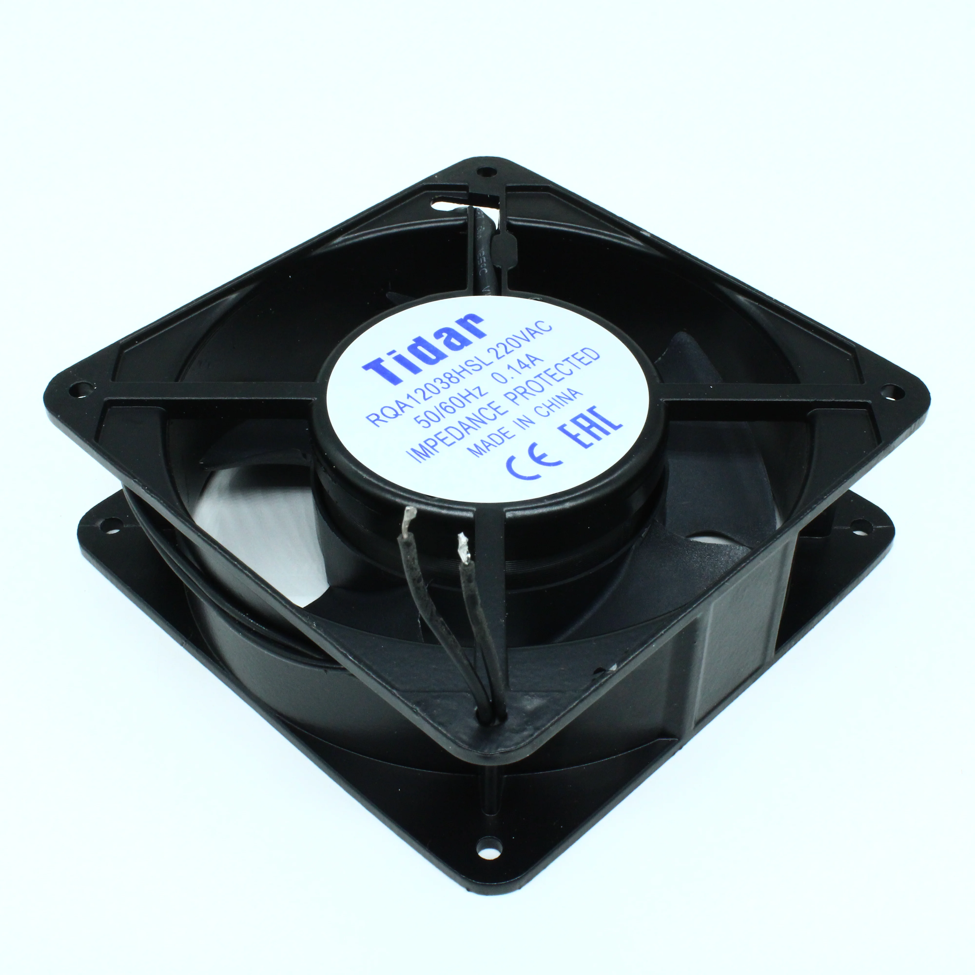 RQA 12038HSL 220VAC - Вентилятор 220В AC, 2600об/мин., 120х120х38мм, 153 м3/час, 42 дБ, подшипник скольжения, тип вывода - провод