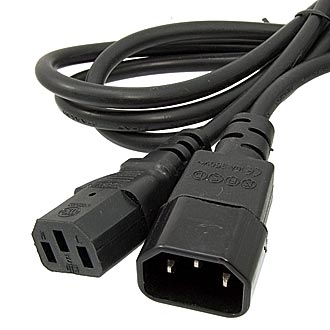 SCZ MALE-FEMALE 1.8M 3Х0.75 - Шнур сетевой компьютер-монитор 1,8м