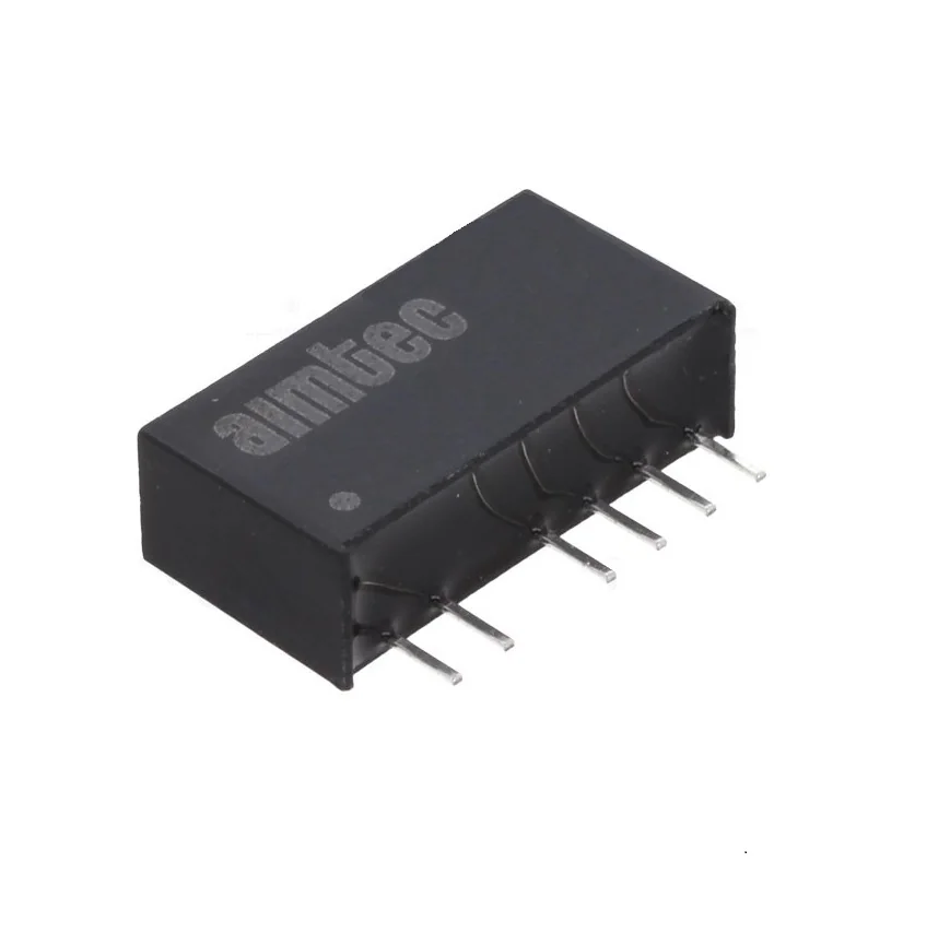 AM2DS-1215DJZ - DC/DC, 2Вт, вход 10.8…13.2В, выход ±15В/±0.007…0.067А, изоляция 1000В DC, КПД 83%, максимальная емкостная нагрузка не более 220мкФ, SIP7, 19.5x6x10мм, -40…85°C, пластик