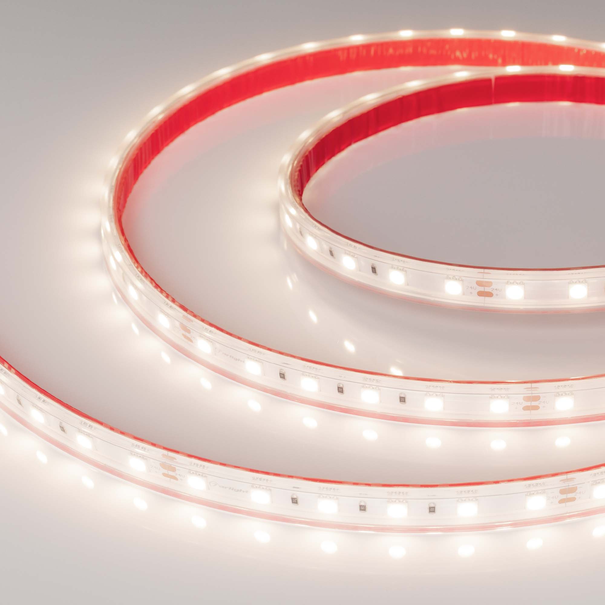 Лента герметичная RTW-PS-B60-12mm 24V Day4000 (14.4 W/m, IP67, 5060, 5m) 021398(2) - Светодиодная лента RTW-PS-B60, герметичная (PS-силиконовая экструзия). Светодиоды 5060, 60 шт/м (300 шт на 5 м), белая плата, ширина 12 мм, скотч 3M. Цвет ДНЕВНОЙ 4000 K,