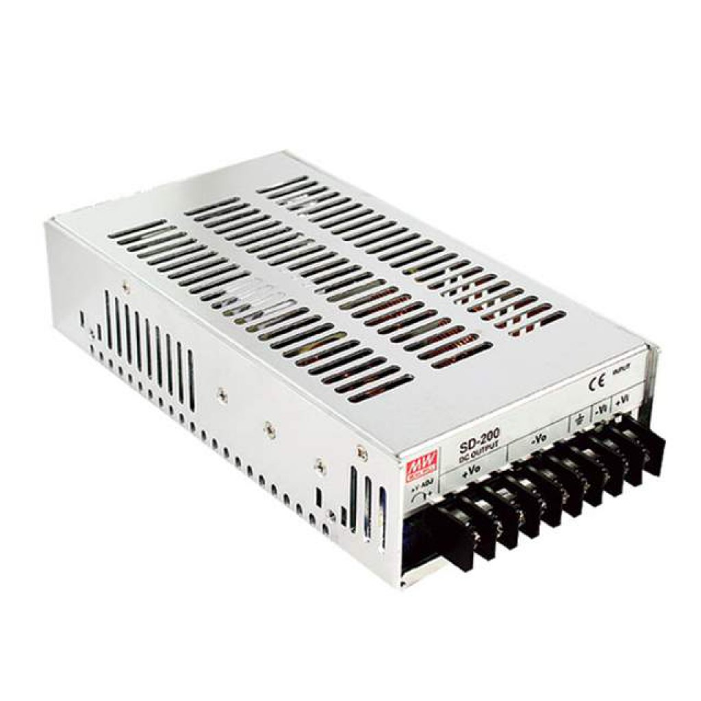 SD-200C-48 - DC-DC, 200Вт, Uвх=36 - 72В, Uвых=48В/4.2А, изоляция 1500В DC, рег. Вых=43…53V, в кожухе 215х115х50мм, -20°С…+60°С