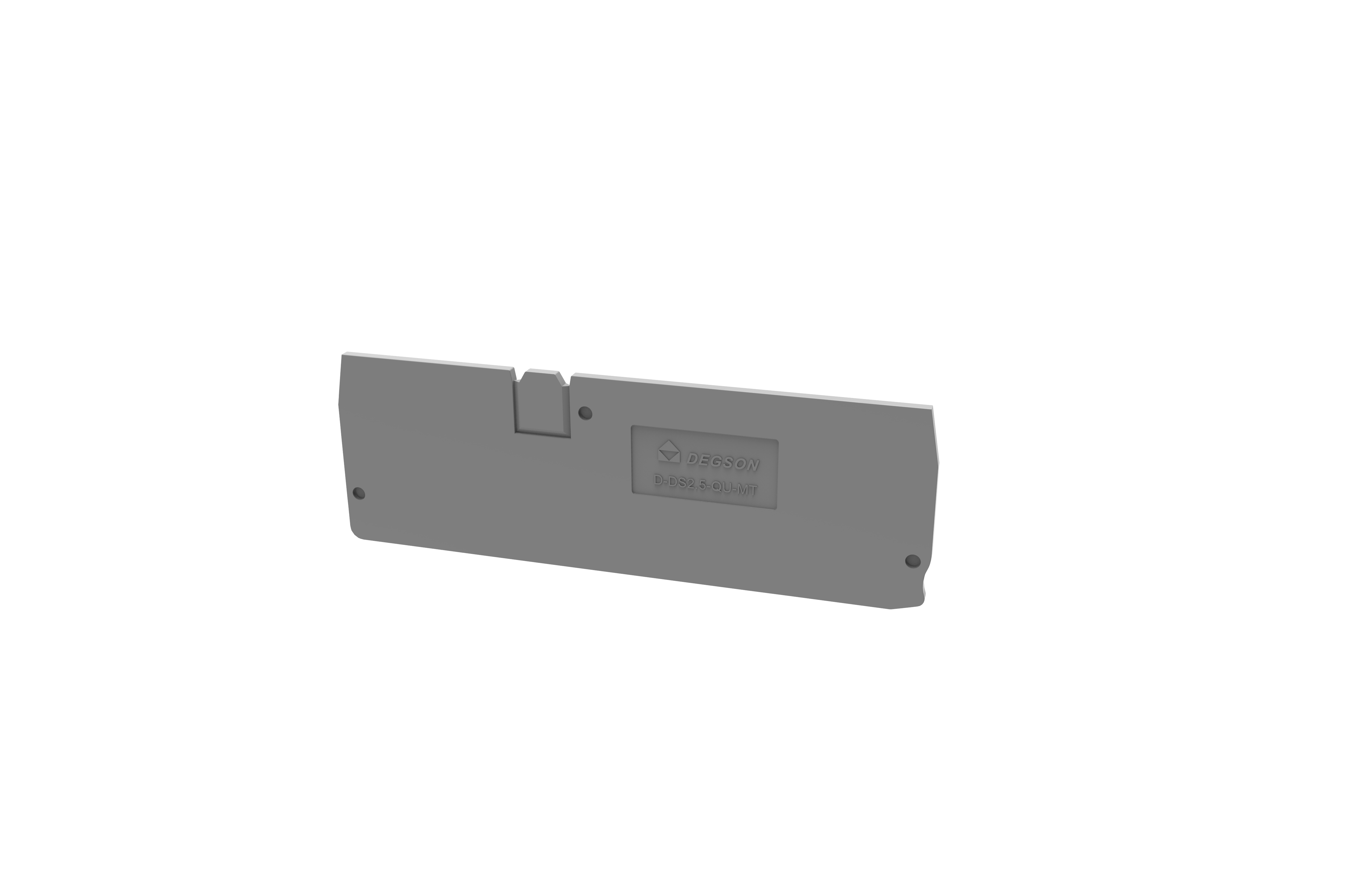 Торцевая крышка D-DS2.5-QU-MT-01P-11 - Торцевая крышка, для клемм DS2.5-QU-MT..., цвет: серый