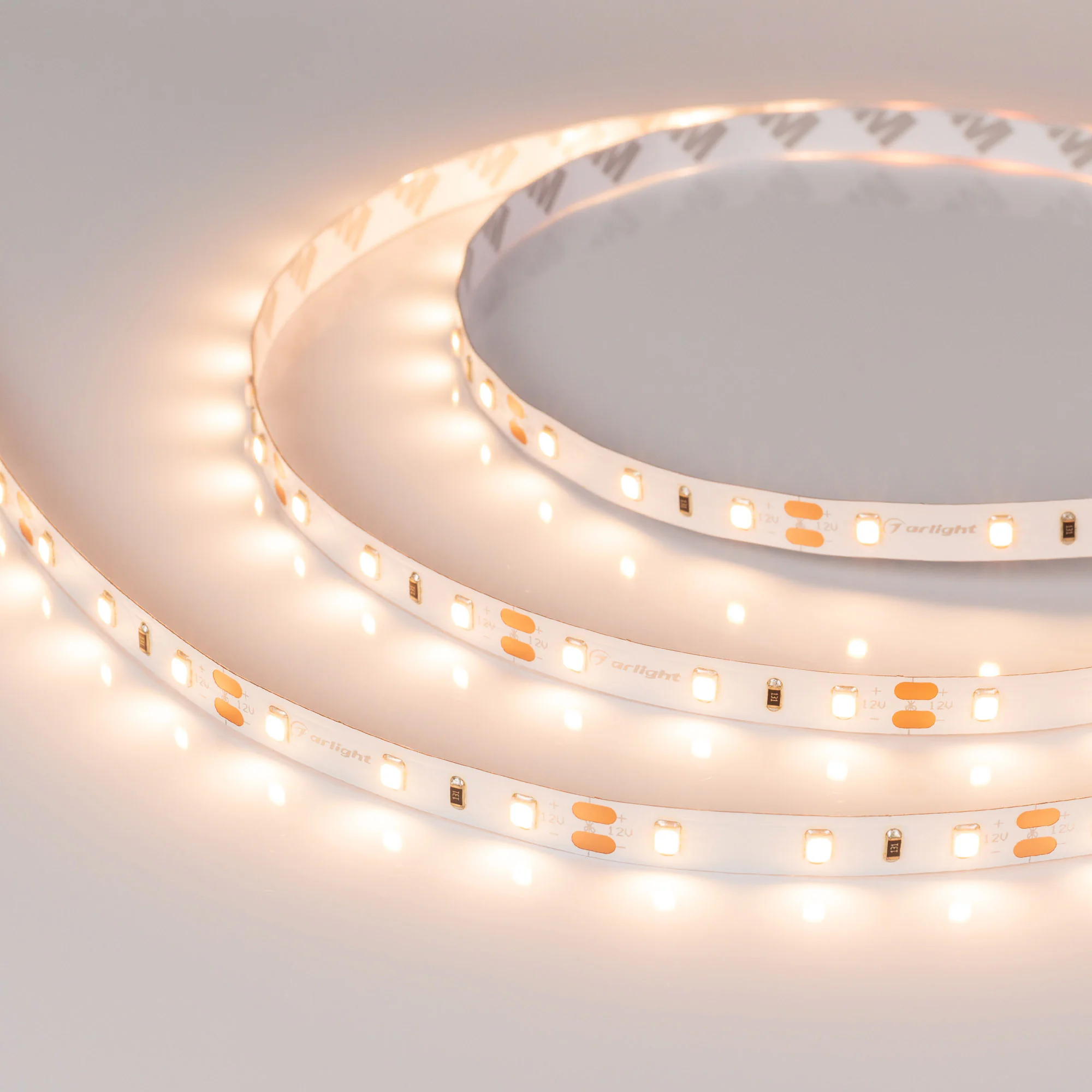 Лента RT-A60-8mm 12V Warm3000 CRI98 (7.2 W/m, IP20, 2835, 5m) 021406(2) - Гибкая лента CRI98, светодиоды smd 2835, 60шт/м (300шт на 5м), белая плата 8мм, скотч 3М. Цвет ТЁПЛЫЙ 2900-3100K. Питание 12V, мощность 7.2 Вт/м (36 Вт на 5м), угол 120°, очень высо