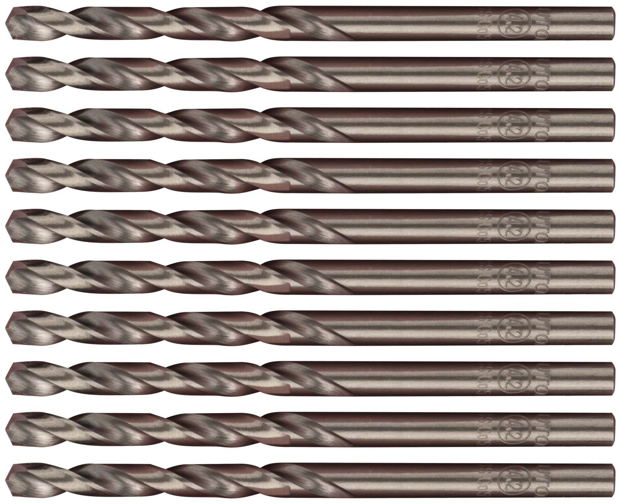 Сверло по металлу Cutop Profi с кобальтом 5%, 4.2 x 75 мм (10 шт) 48-42-10