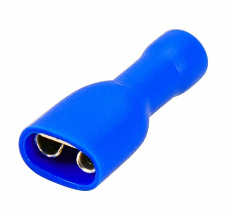 Клемма плоская полностью изолированная РППи-м 2.5-(6.3)/РпИмп 2-250 гнездо 6.6 мм 1.5-2.5 мм2 08-0632