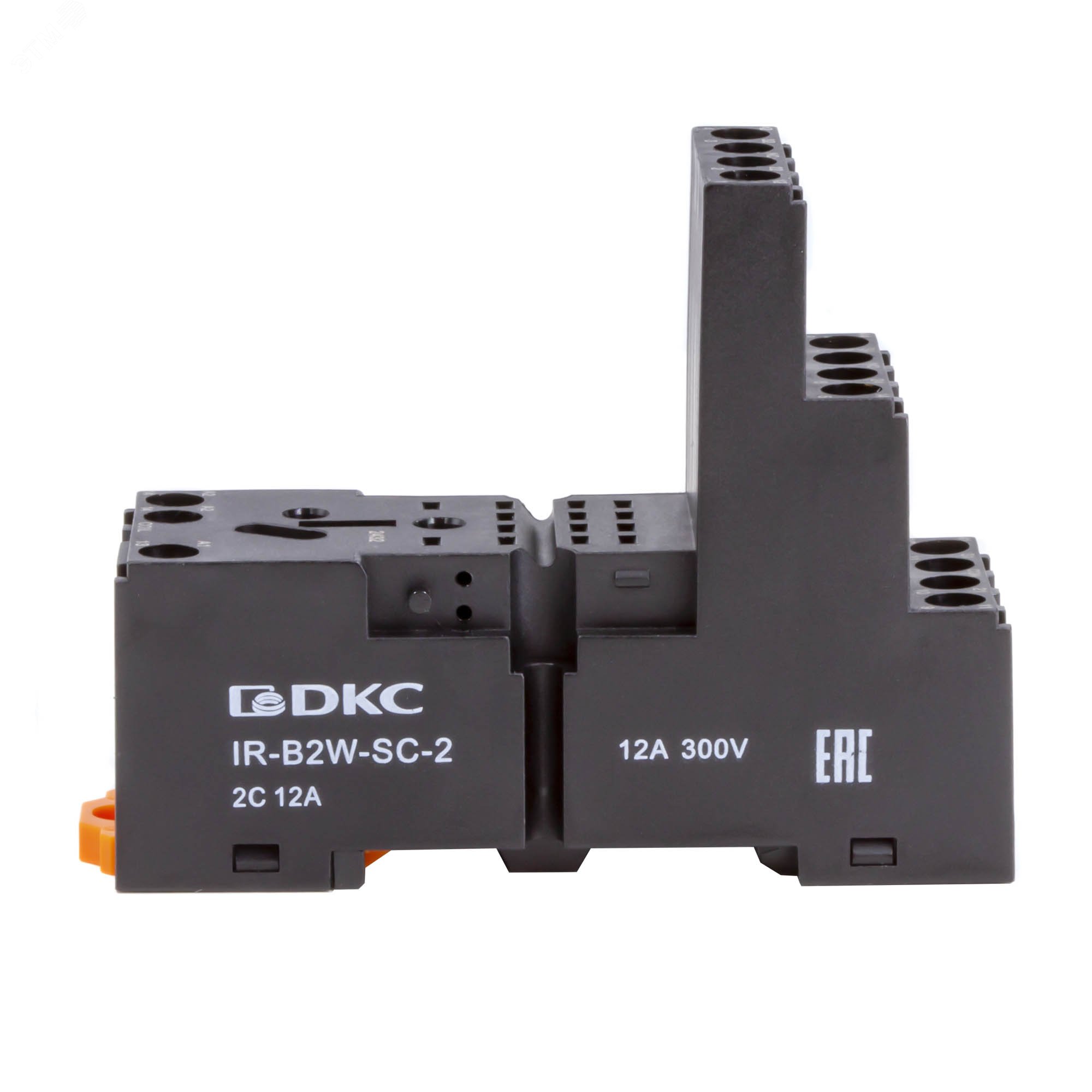 Колодка 3-х уровневая с винтовыми клеммами для реле на 2 группы контактов версии IR-W2CO (без магнита) IR-B2W-SC-2