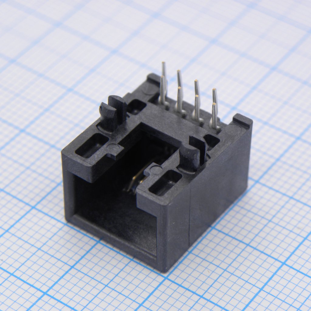 955012881 - Модульный разъем, Cat3, RJ45, Гнездо, 8 контакт(-ов), 8 вывод(-ов), Серия 95501, Cat3
