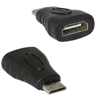 MINI HDMI (M)-HDMI (F) - Разъём mini HDMI(вилка)-HDMI(розетка)