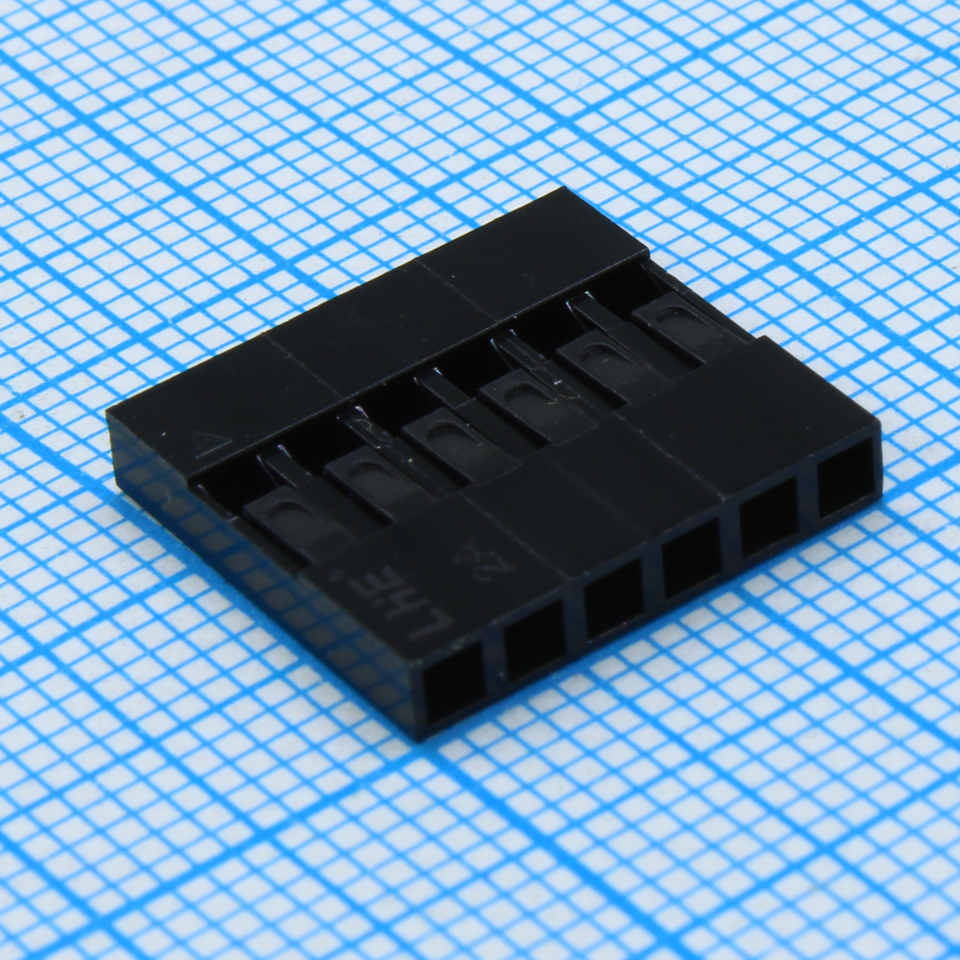 I-DS1071-SCB01X6 - Корпус разъема (розетка) 1х6 контактов шаг 2.54мм