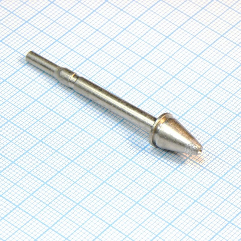 Наконечник д/отсоса 722EN1023 (к X-Tool) - Высокотеплопроводный. внутр. диаметр отв. 1.0мм, внешний 2.3мм.