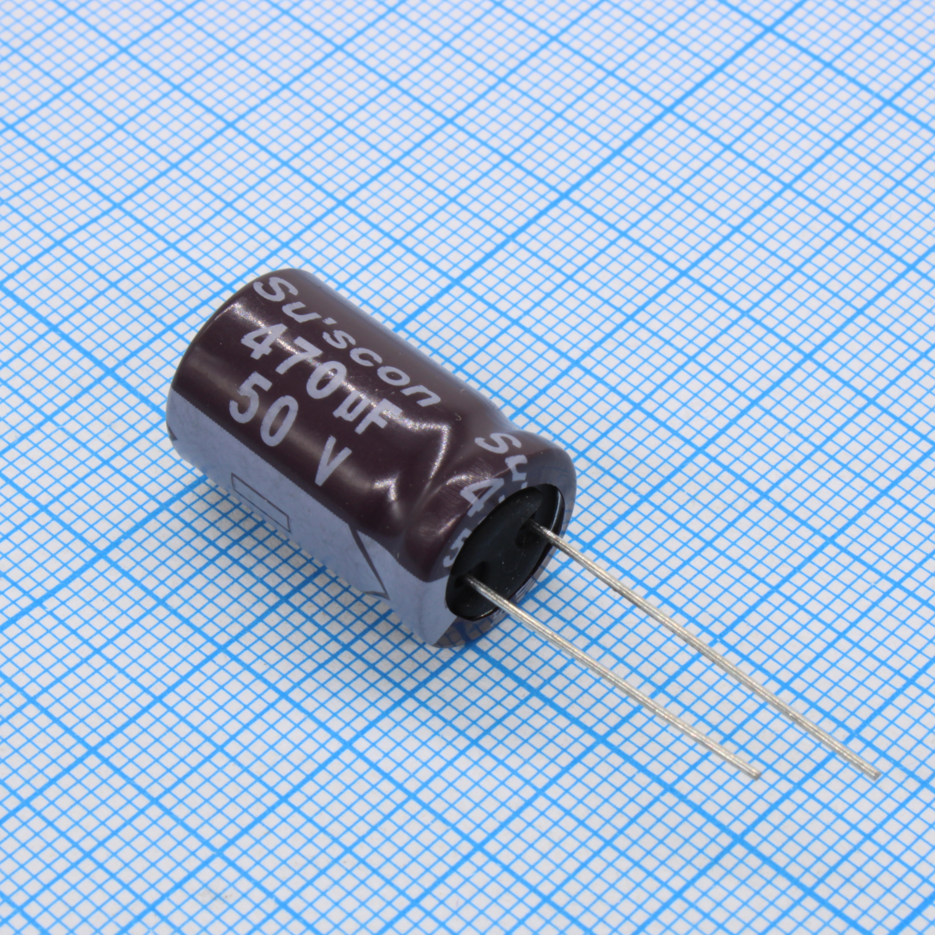 SG050M471I21TKKKS00R - Конденсатор алюминиевый электролитический 470мкФ 50В ±20% (13х21мм) радиальный 5мм 0.027Ом 2050мА 5000час 105°C россыпь