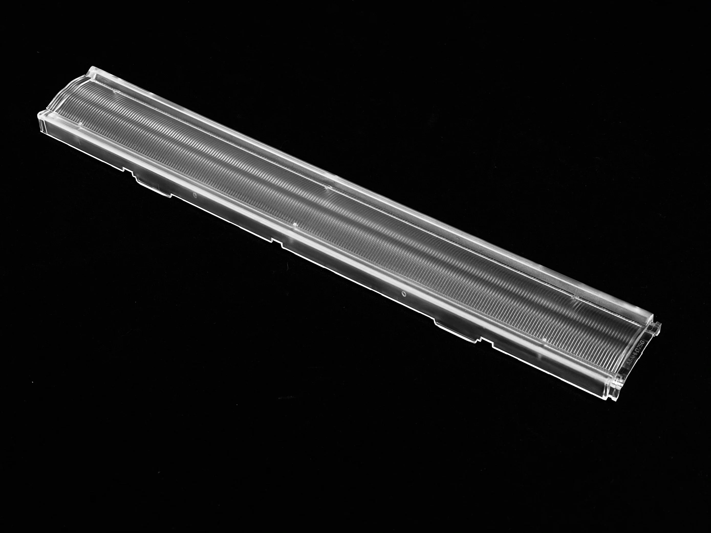 ASL280D40HXXLEDDA25G - Линейная линза для светодиодов 2835/3030/5630, 90%, Double Asymmetric 25°, 280mm x 40mm, PC-1250Z