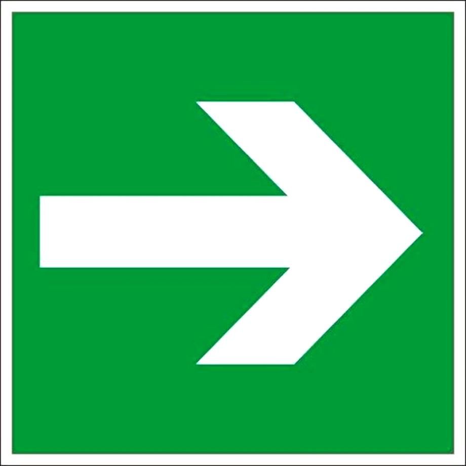 Знак "Направляющая стрелка" 200х200мм PROxima an-5-08