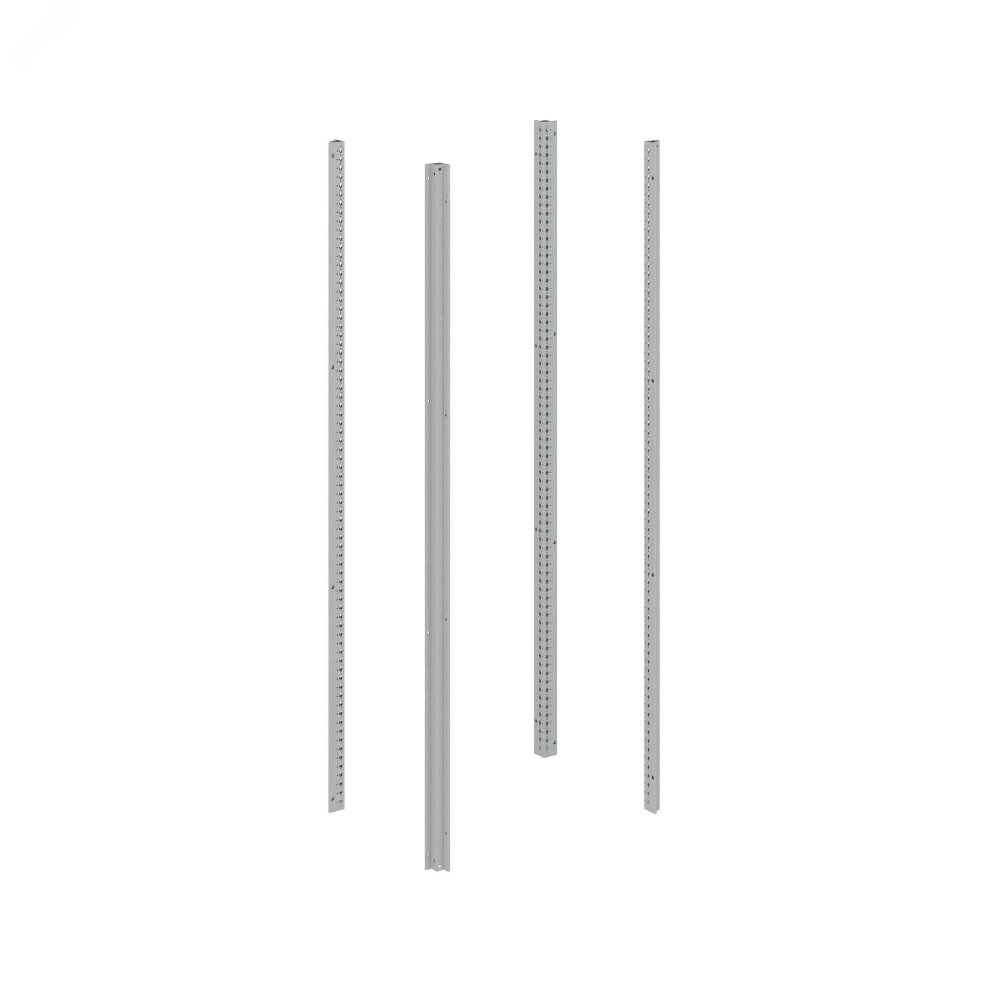 Стойки вертикальные, для шкафов nCQE высотой 1400 мм, 4 шт. RAL7035 R5NKMN14