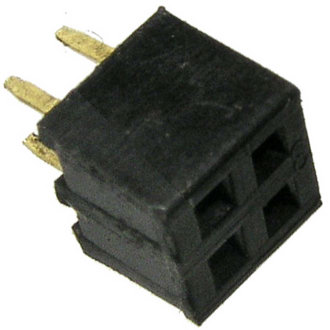 PBD2-4 (PBD2-2X2) 2.00 MM - Гнездо для плат 2.00 мм  PBD2-4 (PBD2-2x2) 2.00 мм, 4 контакта