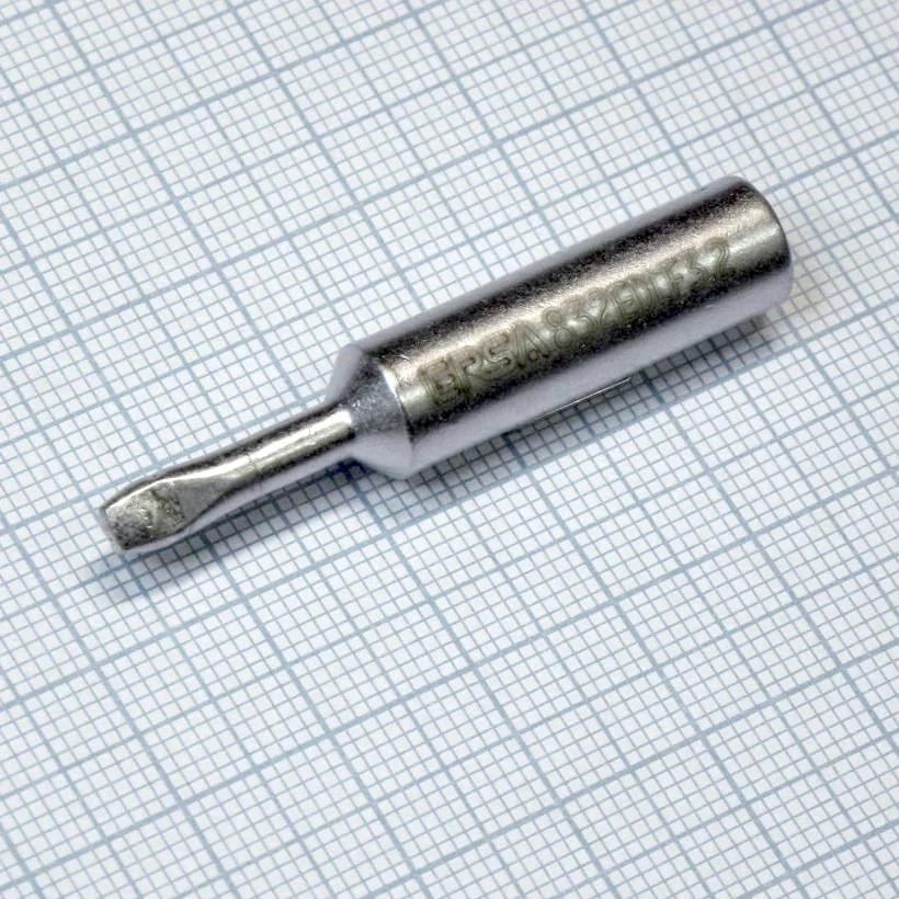 0832EDLF - Жало паяльное для паяльников ERSA BasicTool, ErgoTool, PowerTool, RT-80, MultiPro, MultiSprint, Multi-TC, PTC-70, ERSA 25+, ERSA 35+, клин 3,2х1,1 мм