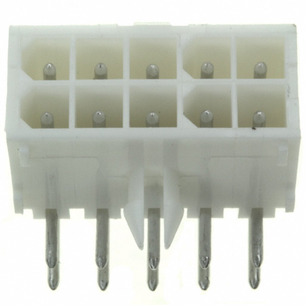 1-770971-0 - Разъем типа провод-плата, угловой, 4.14 мм, 10 контакт(-ов), Штыревой Разъем