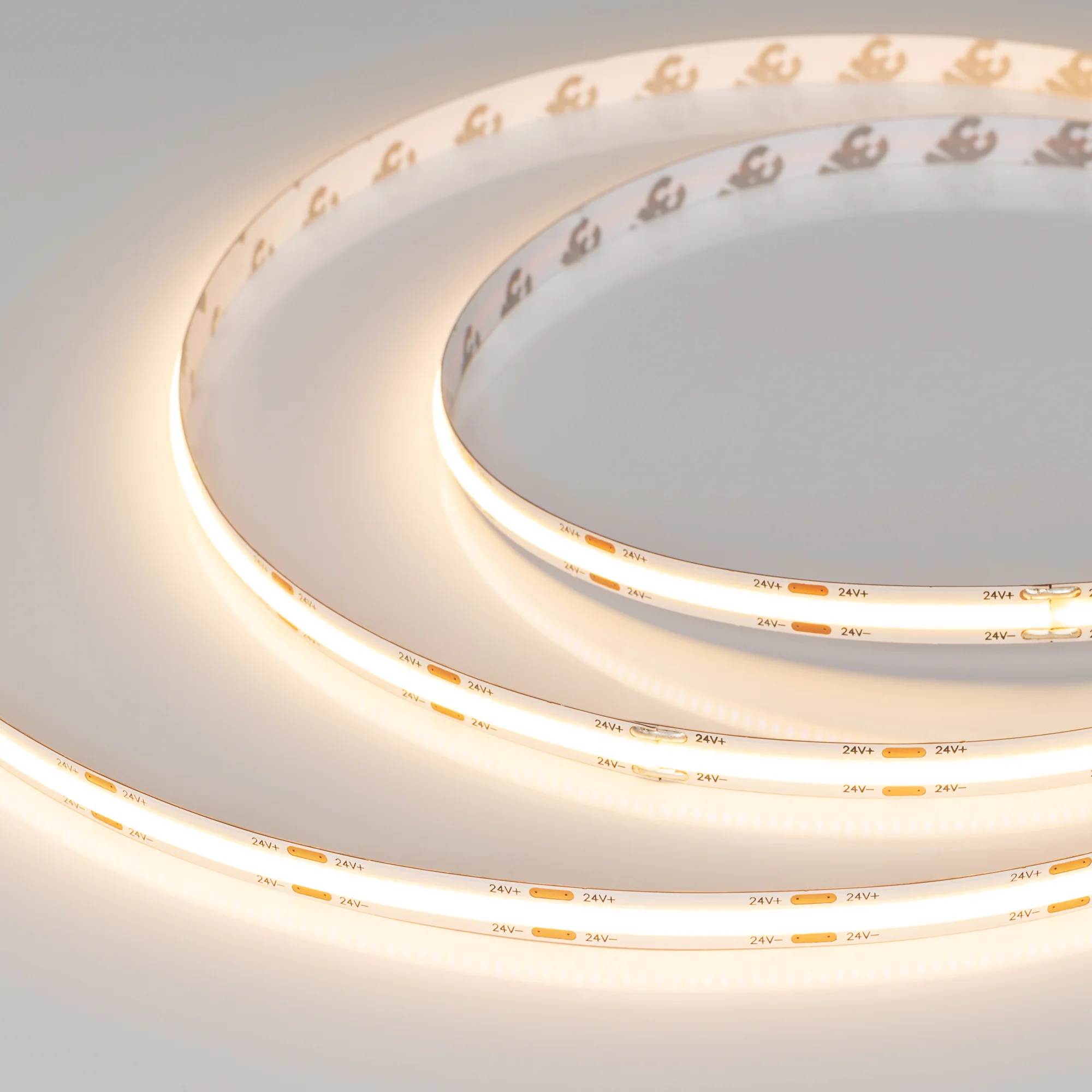 Лента герметичная COB-NANO-X544-8mm 24V Warm3000 (11.5 W/m, IP65, CSP, 5m) 031904(2) - Герметичная IP65 (нано) лента COB сплошной засветки без видимых светодиодов. Светодиоды CSP 544 шт/м. Цвет свечения ТЕПЛЫЙ 3000K, высокий индекс цветопередачи CRI>90, с