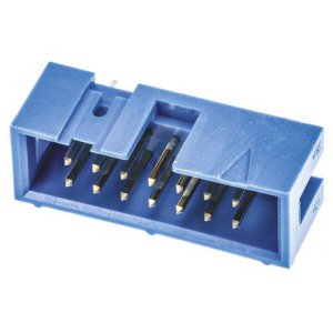 2-1761603-5 - Соединитель защищенный (4 стороны) 14 контакт(-ов) 2.54мм луженый прямой монтаж в отверстие