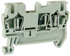Клемма с диодом UJ5-2.5D - Клемма с диодом, тип фиксации провода: пружинный, номинальное сечение: 2,5 мм кв., 1A, 500V, ширина: 5,2 мм, цвет: серый тип монтажа: DIN 35
