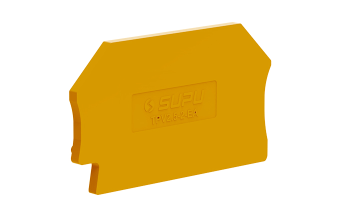 Торцевая крышка TPV2.5-2-OG-EA - Торцевая крышка для клемм TPV2.5-2…, цвет: оранжевый