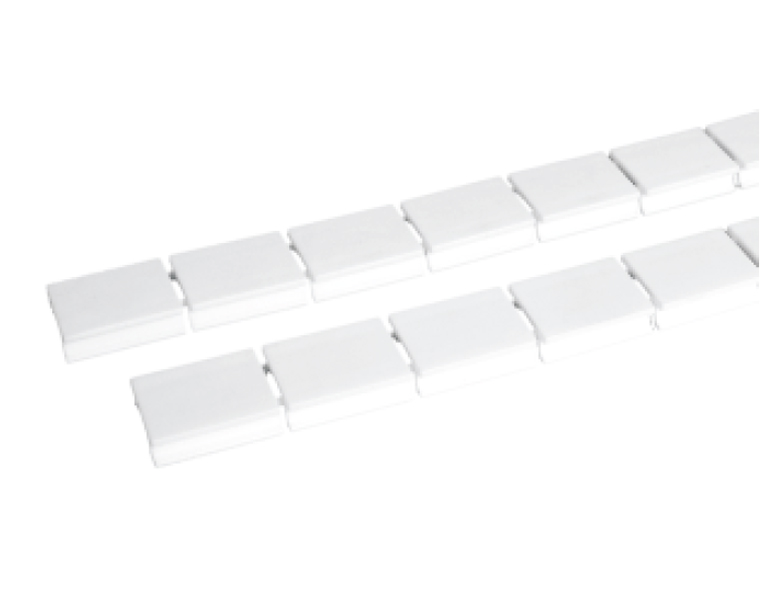 Маркировочные шильдики BB 15 - Маркировочне шильдики (полоска 10 шильдиков), для клемм UBJ2-10, чистая, цвет: белый