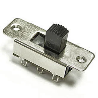 KBB70-2P3W ON-OFF-ON - Переключатель движковый вертикальный (ON-OFF-ON) 3А 250В 0.5А высота движка мм 10000циклов, навесной монтаж