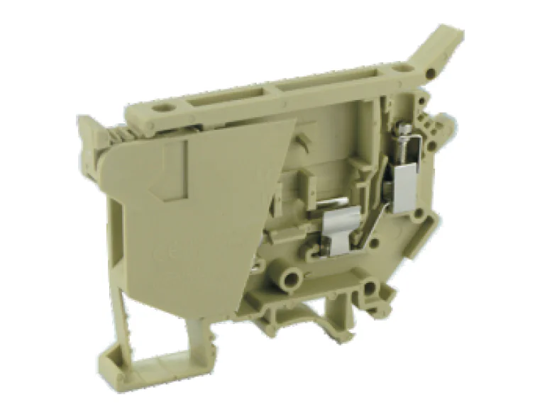 Предохранительная клемма USK-4RDX60 - Предохранительная клемма, 5X20, 5X25, с LED 60V, тип фиксации провода: винтовой, номинальное сечение: 4 мм кв., до 6,3A, 800V, ширина: 8,2 мм, цвет: бежевый, тип монтажа: DIN 35