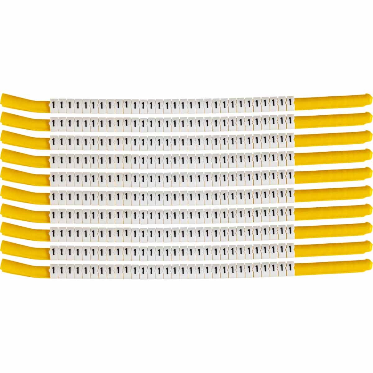 brd133301 - SCN-18-1 клипсы белые, 300шт/упак, для провода 4,6-5,9мм диаметра, легенда 1