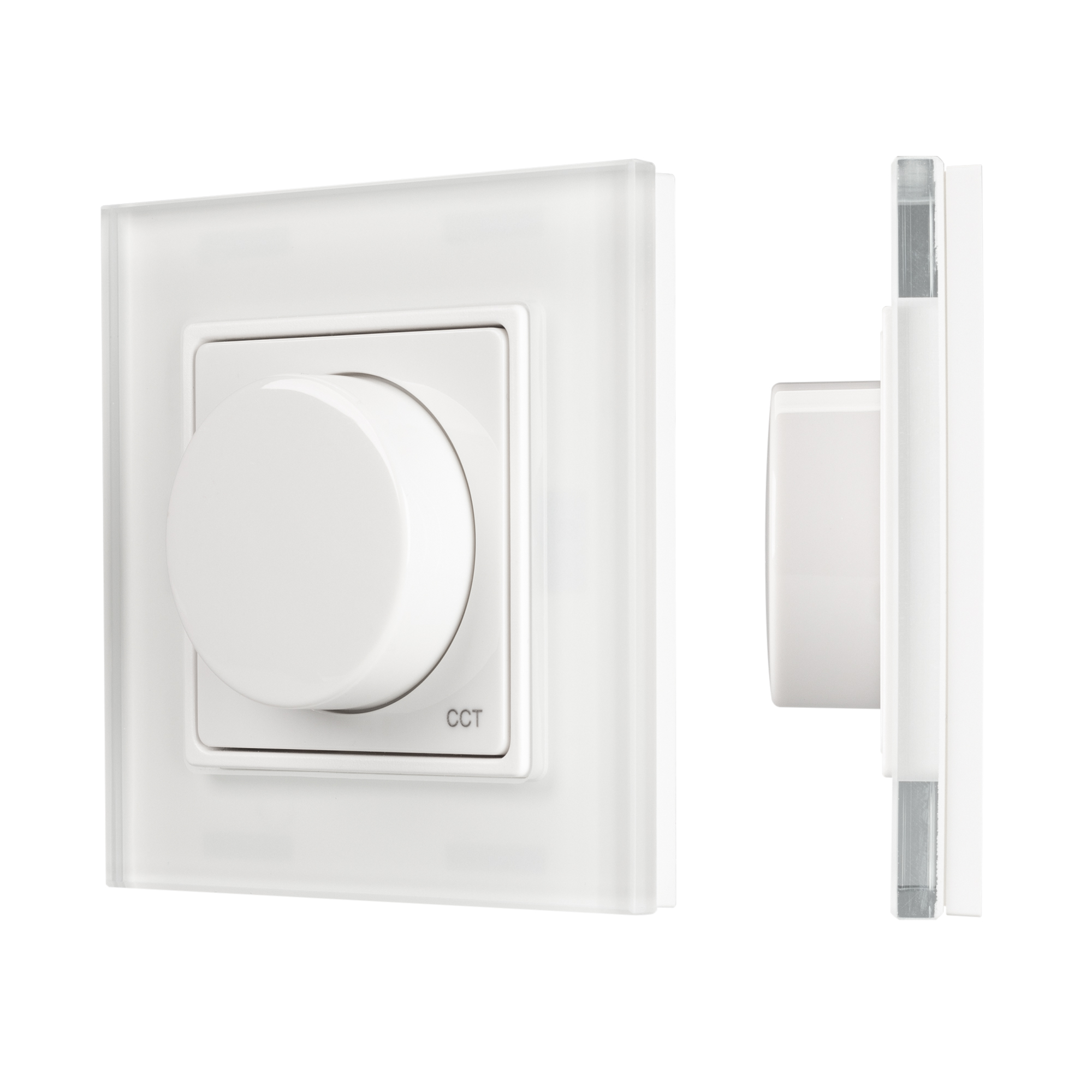 Панель SMART-P52-MIX-G-SUF (3V, 1 зона, Rotary, 2.4G) 032986 - Накладная роторная панель 2.4 ГГц, цвет белый. Материал - пластик. Для управления MIX (CCT) источниками света (ШИМ). Управление цветовой температурой с помощью роторного вращателя. Питание/раб