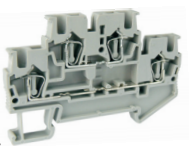 Этажная клемма UJ5-2.5/2-2E - Этажная клемма, серия E, тип фиксации провода: пружинный, номинальное сечение: 2,5 мм кв., 26A, 500V, ширина: 5,2 мм, цвет: серый, стандарт GB/T14048.1, тип монтажа: DIN 35