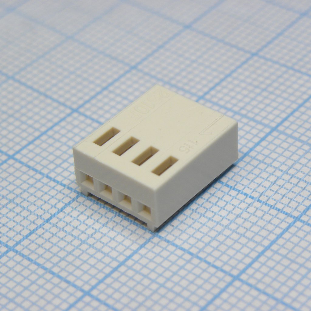 I-DS1070-SCV04 - Розетка на кабель  2.54мм, требуются контакты  T-DS1070-SC600