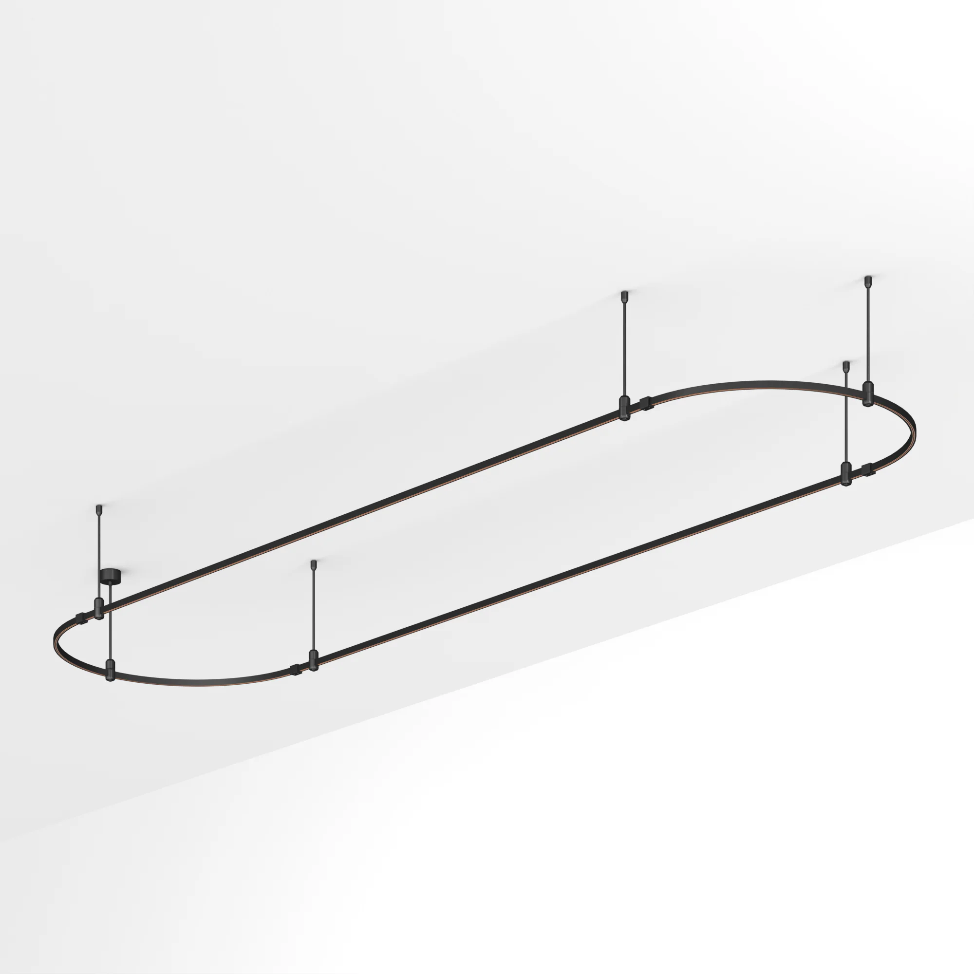 Трек ART-APRIORI-OVAL-ROD-400-4000x1000 (BK) (Arlight, IP20 Металл, 3 года) 048512