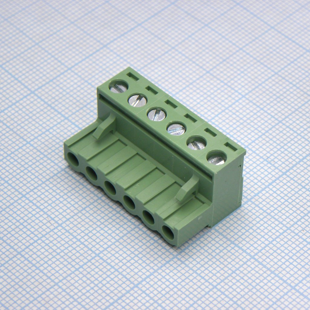 2EDGK-5.08-06P-14-00A(H) - Разъемный клеммный блок, 6 контактов. Серия 2EDGK-5.08