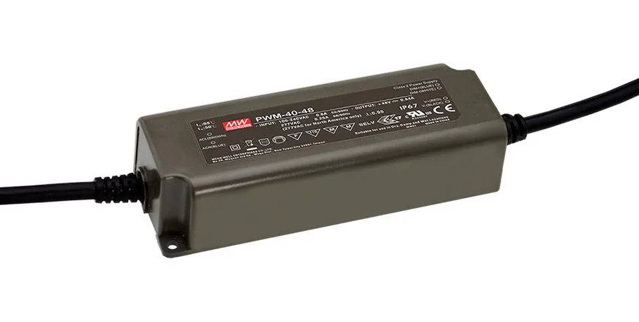 PWM-40-24 - AC/DC драйвер электропитания светодиодов, 40.08Вт