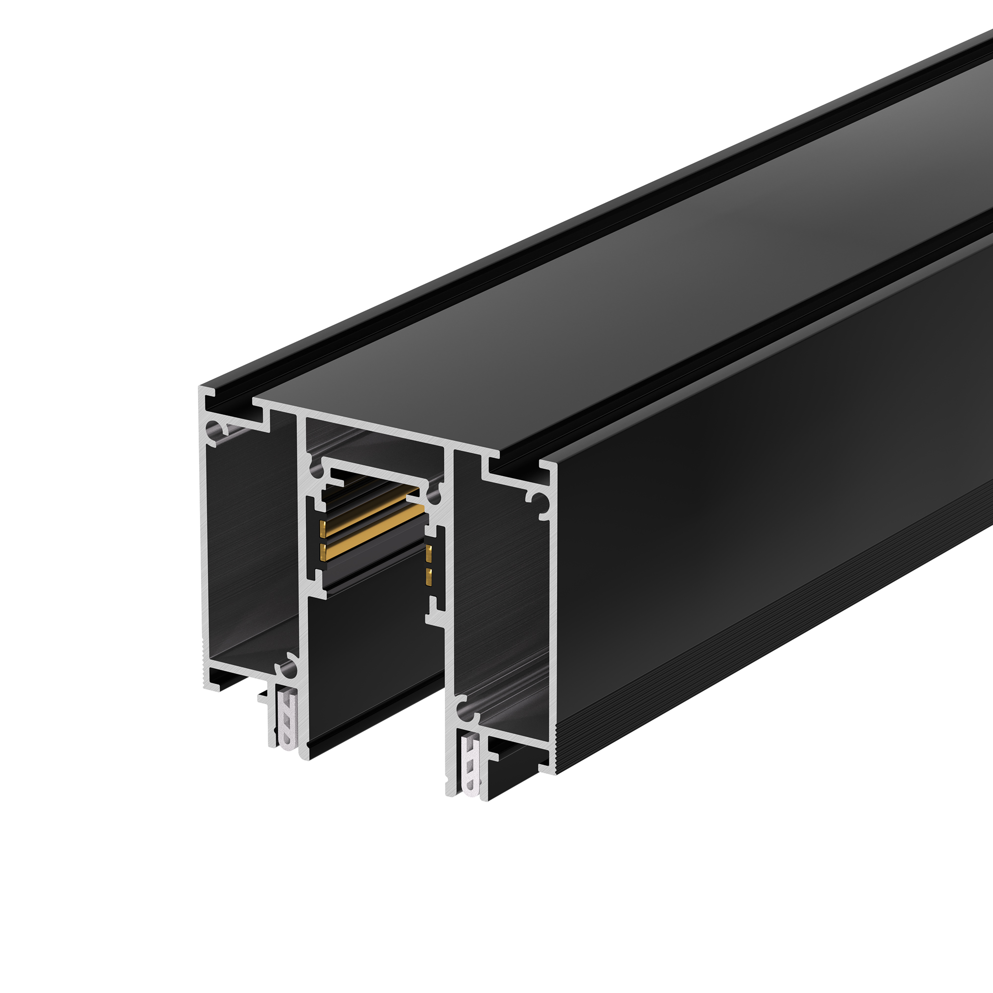 Трек встраиваемый MAG-ORIENT-TRACK-2653-STR-D-2000 (BK) 041292 - Магнитный трек SLOTT KRAAB Systems for ARLIGHT ORIENT для установки в натяжной потолок, длина 2000мм. DC48V. Материал алюминий, цвет черный. Заглушки в комплект не входят. Размер ДxШxВ: 2000