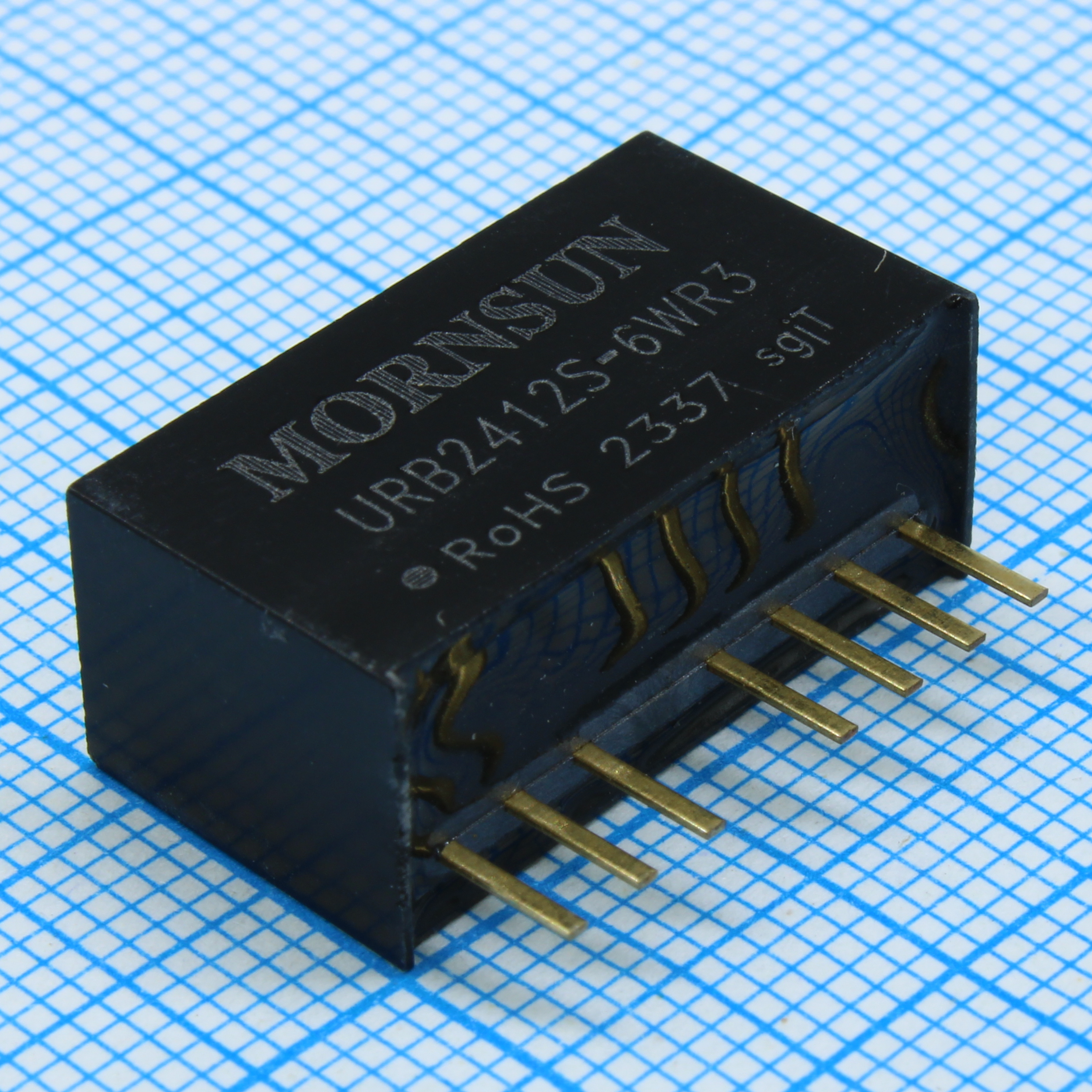 URB2412S-6WR3 - Преобразователь DC/DC на печатную плату 6Вт вход 9...36В выход 12В 500мА КПД 83%