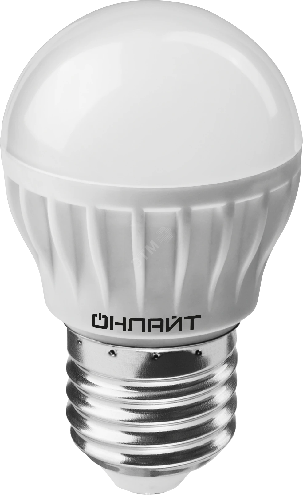 Лампа светодиодная LED 8вт Е27 дневной матовый шар 20179