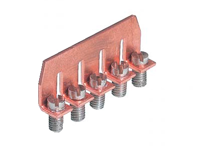 Соед. мостик 9703/6-5 - Соединительная перемычка, винтовая, не изолированная, 5 полюсов, для клемм: 9700 A/6