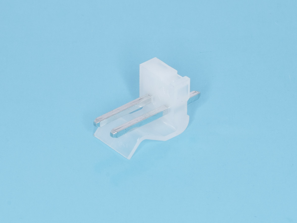 PWL-2 - Разъем питания 2 контакта, вилка прямая на плату, шаг 3,96мм