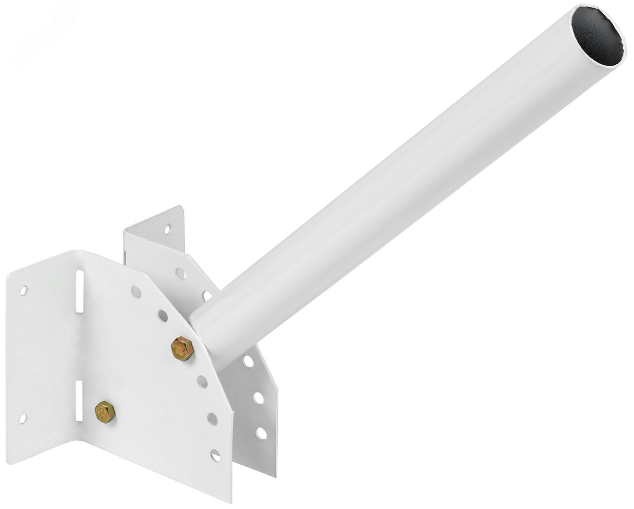 Кронштейн КР-4 D=48 L=500 настен. рег. угол белый LDKU0D-CR-48-0500-33-K01