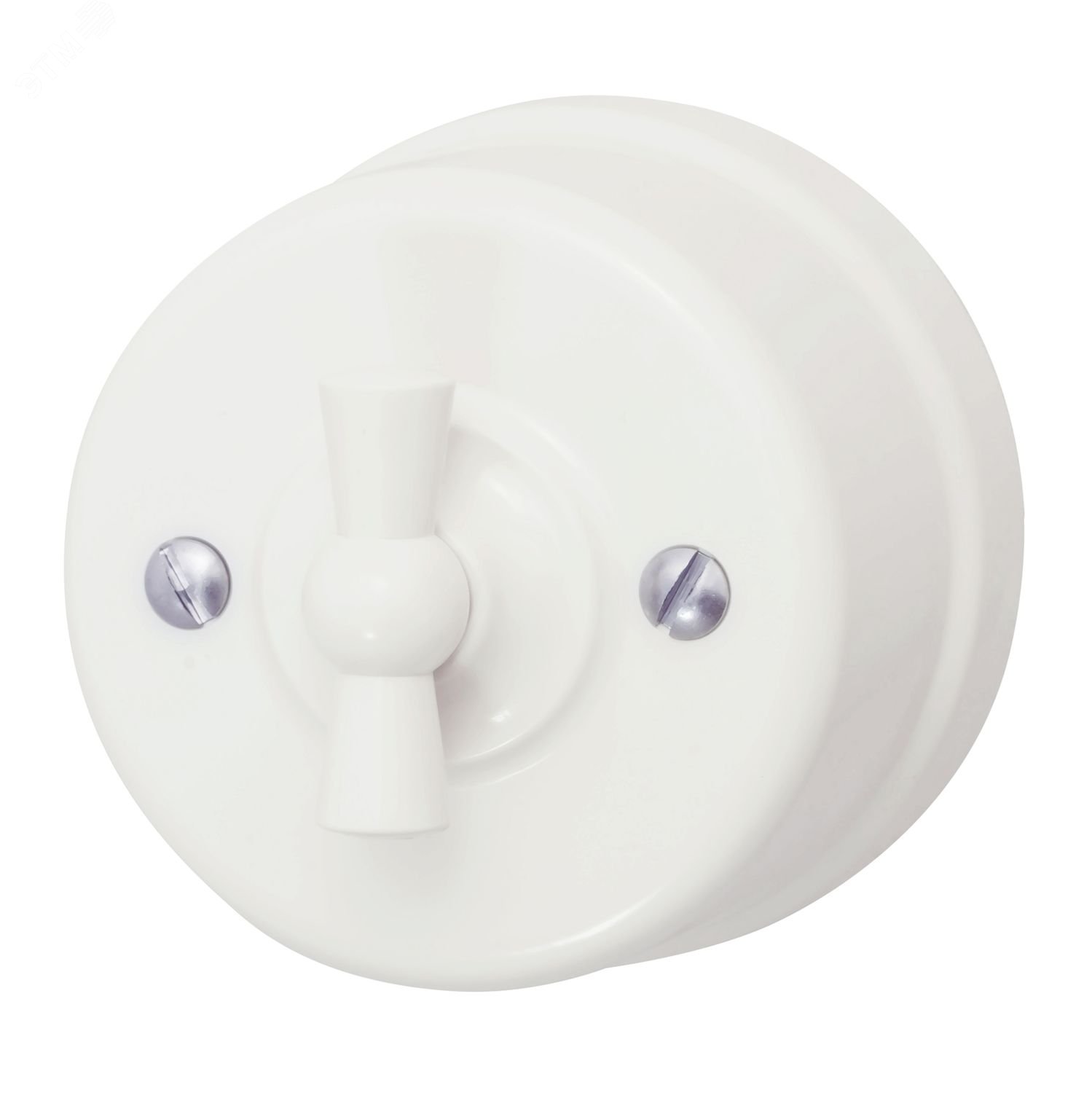 Выключатель поворотный 2-кл. ОП Лизетта 10А IP20 ретро 4 полож. ABS-пластик сл. кость B1-202-211