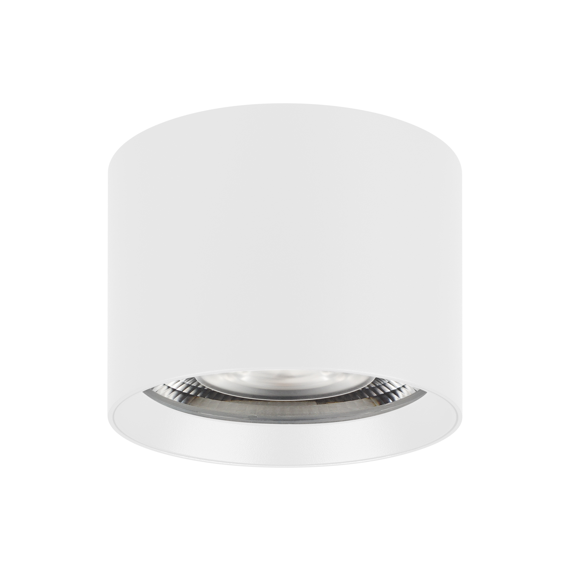 Светильник SP-DICE-R77-10W Day4000 (WH, 24 deg, 230V) 046628 - Накладной интерьерный светильник. Мощность 10 Вт, св. поток 780 лм, 78 лм/Вт, дневной 4000 K, CRI>90, угол 24°, напряжение питания 230 В. Белый круглый корпус, степень защиты IP54. Размер: диа