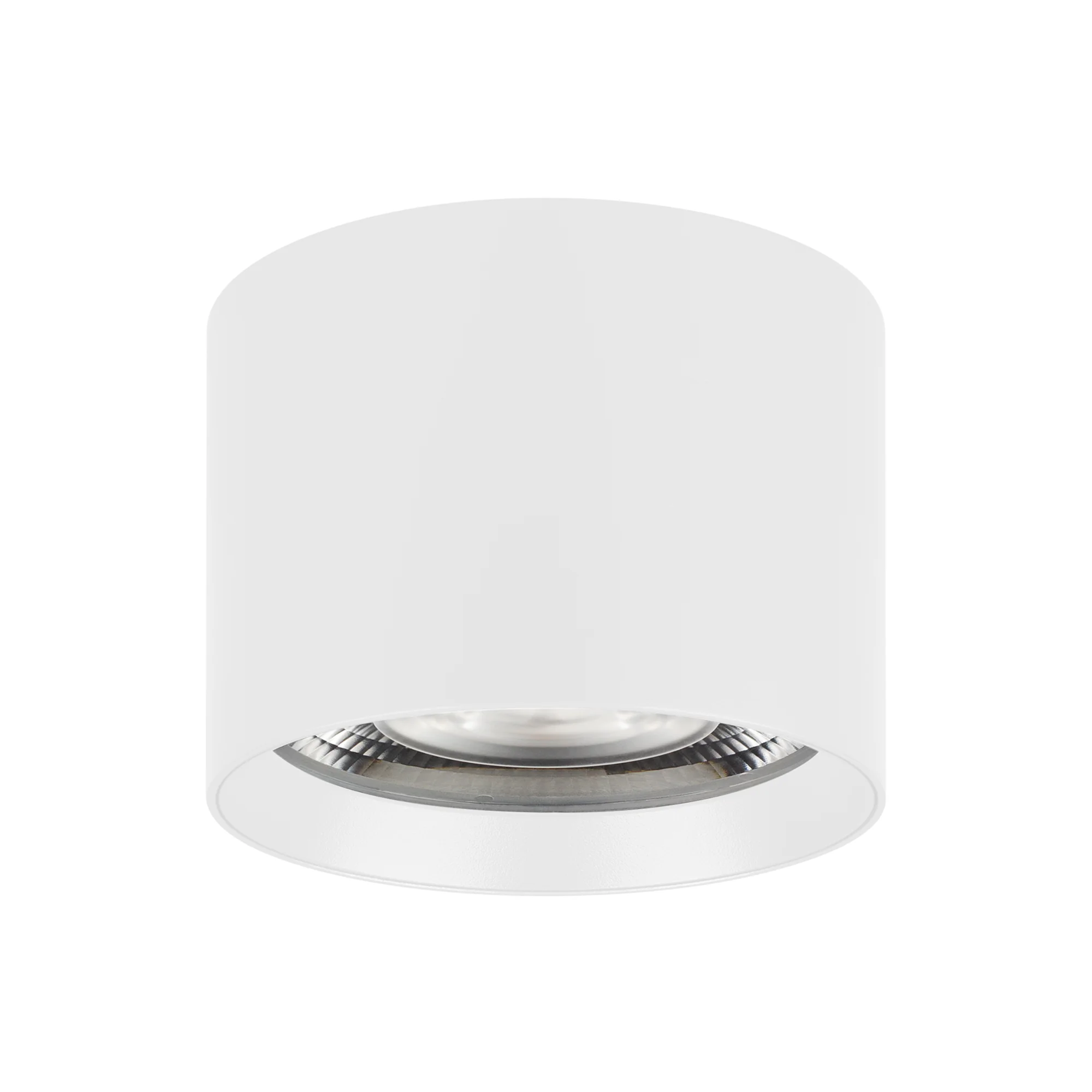 Светильник SP-DICE-R77-10W Day4000 (WH, 24 deg, 230V) 046628 - Накладной интерьерный светильник. Мощность 10 Вт, св. поток 780 лм, 78 лм/Вт, дневной 4000 K, CRI>90, угол 24°, напряжение питания 230 В. Белый круглый корпус, степень защиты IP54. Размер: диа