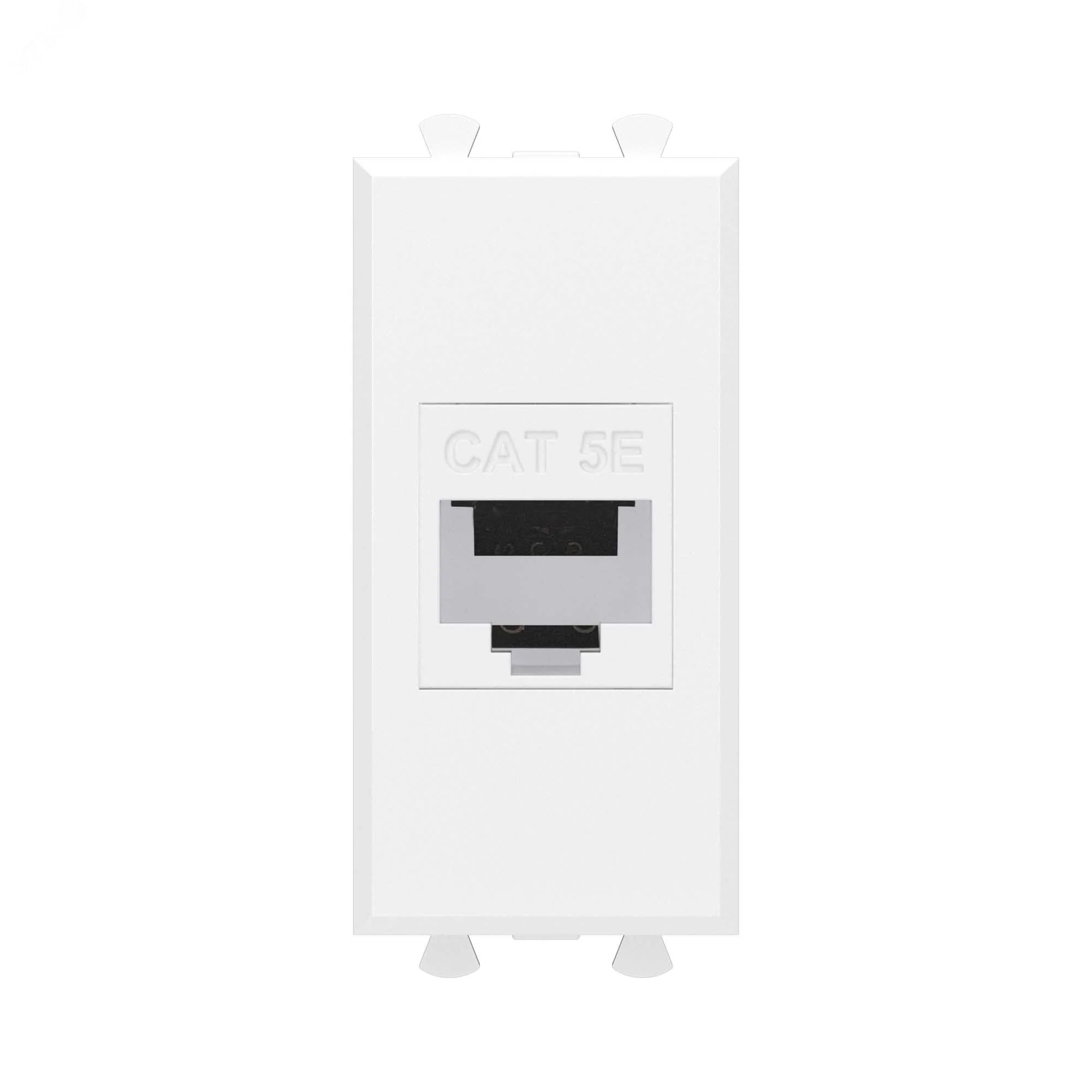 Розетка компьютерная 1мод. Avanti "Белое облако" RJ45 кат.5E без шторок модульная механизм 4400661