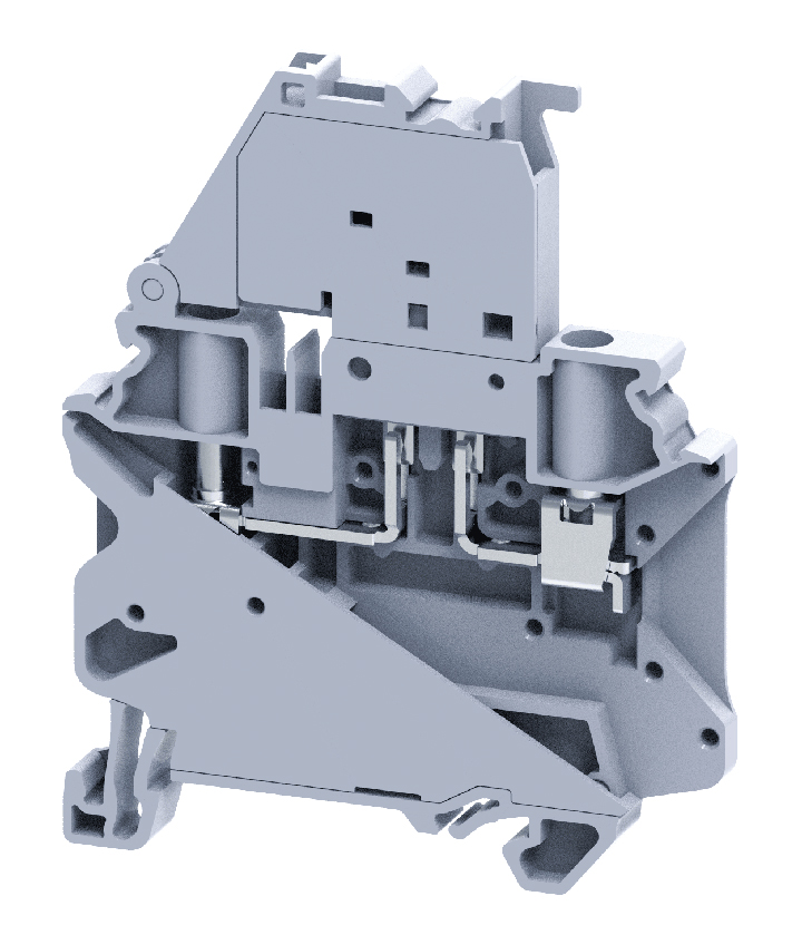 CYF4L6-60V - Предохранительная клемма, светодиодная индикация 6-60V, тип фиксации провода: винтовой, номинальное сечение: 4 мм кв., 10A, 1000V, ширина: 6 мм, цвет: серый, тип монтажа: DIN35