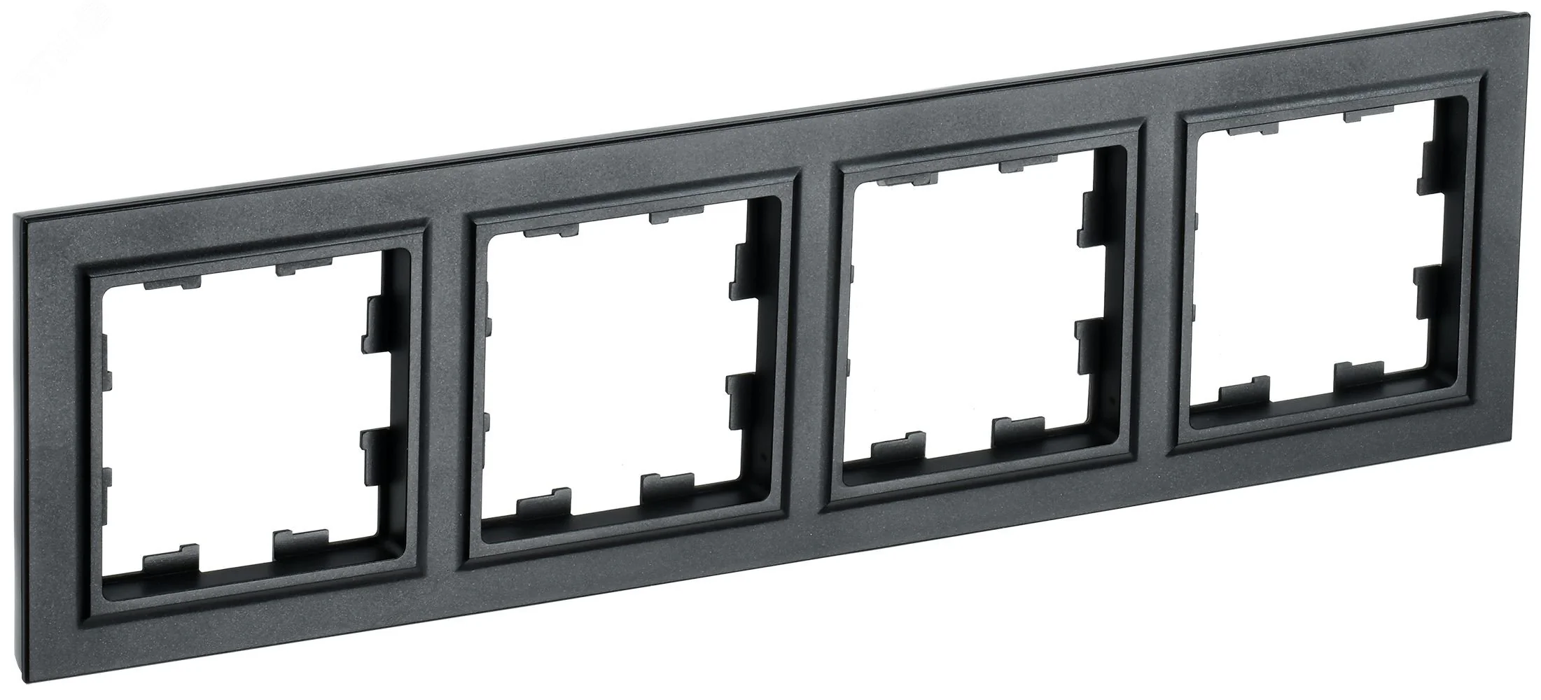 Рамка 4-м BRITE РУ-4-БрЧ черн. BR-M42-K02