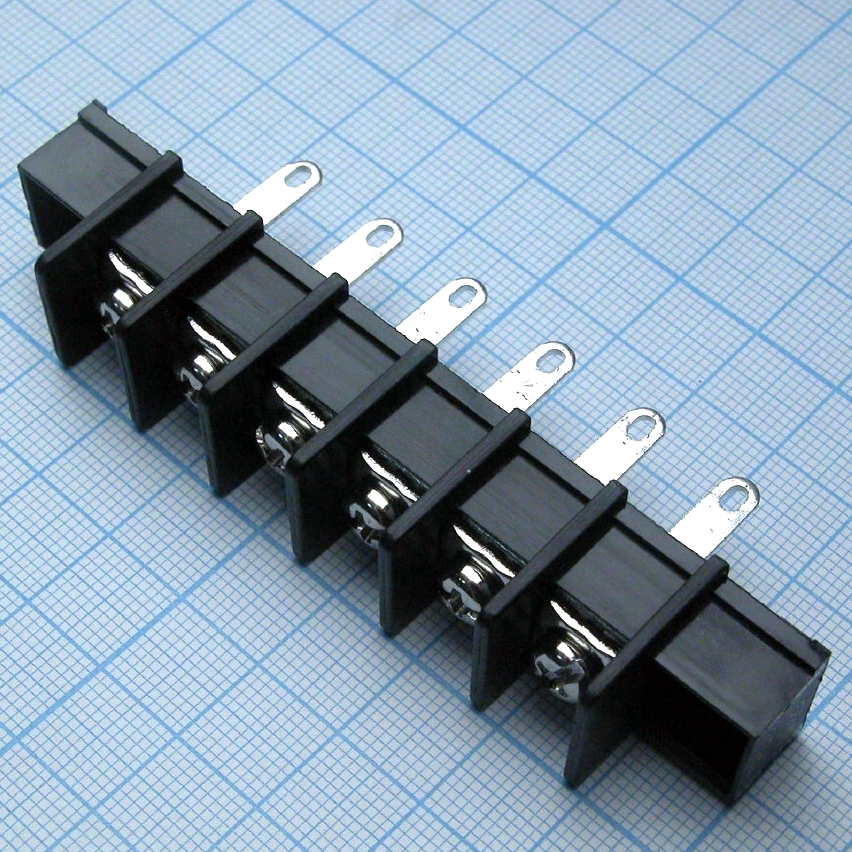 DG65H-A-06P-13-00A(H) - Барьерный клеммный блок 6 контактов. Серия DG65H-A