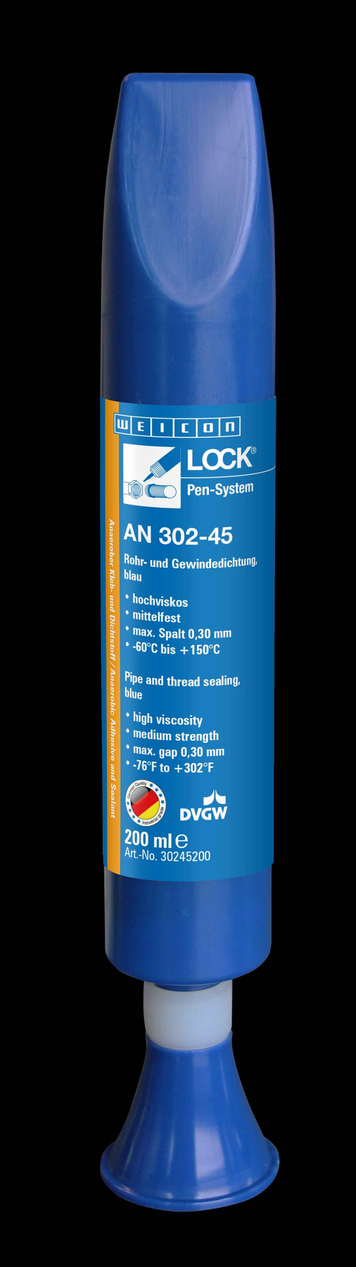 wcn30245200 - 10019970 WEICONLOCK AN 302-45 Герметизация резьбовых соединений труб и фитинга (200 мл) средняя сила фиксации