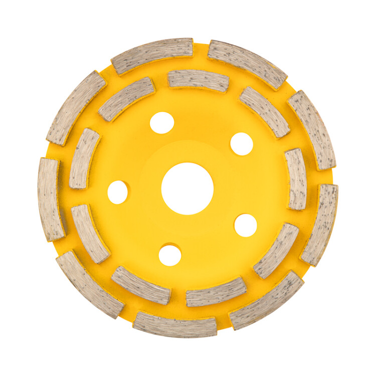 Чашка алмазная шлифовальная 2-ряд 125х22.2 мм KR-90-0151